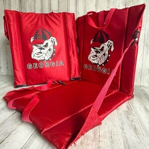 Pair (2) University of Georgia Bulldogs Stadium Seats/Cushions